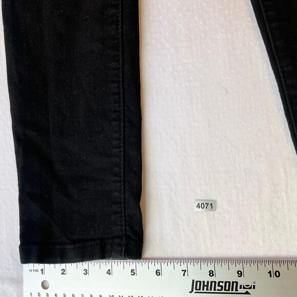 FOREVER 21 Women Skinny Jeans size 27 Black Mid Rise Stretch Boot Cut - Picture 6 of 11